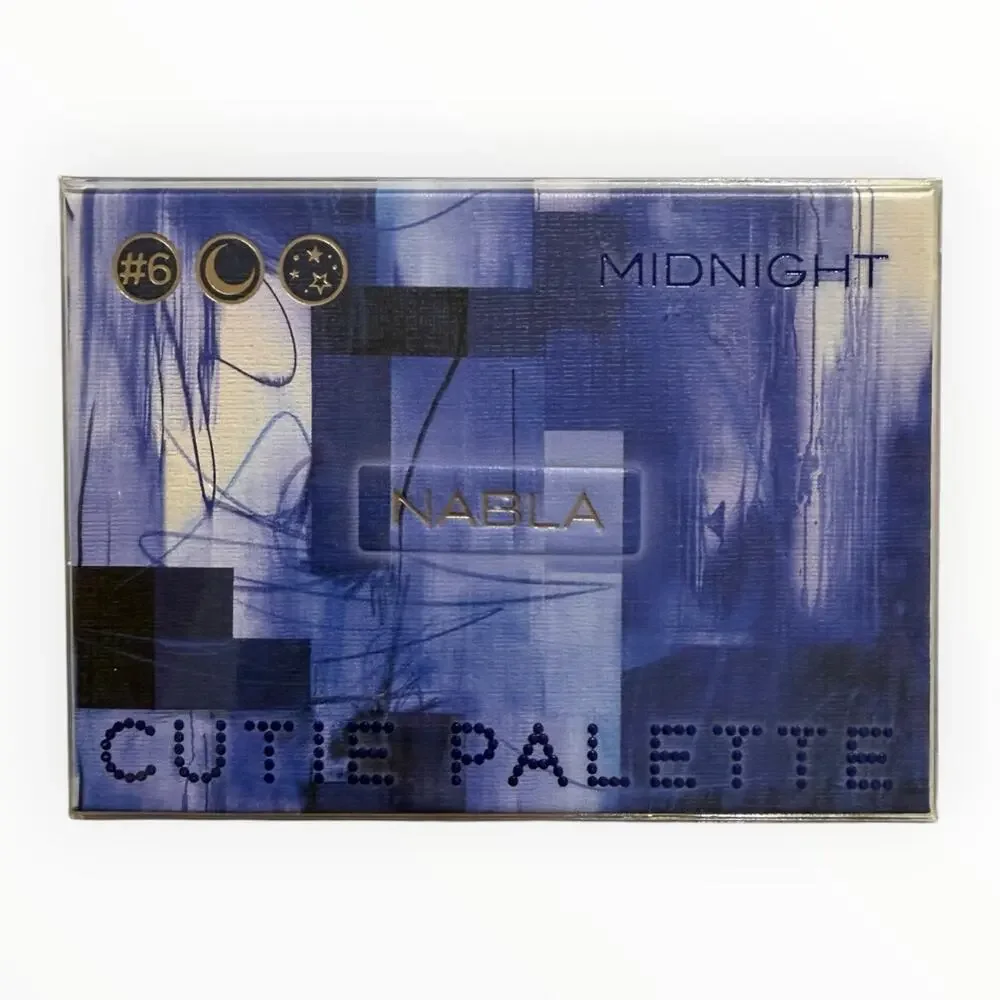 Nabla Cosmetics #6 Midnight Cutie Palette Eyeshadow Discontinued Blue NIB